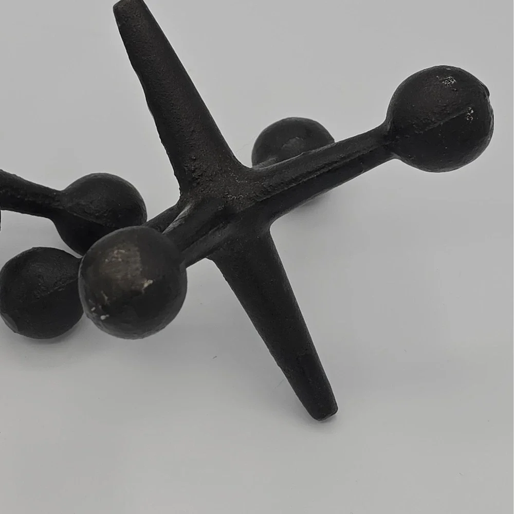 Jacks Bookend Pair Cast Iron Doorstop 6 1/2